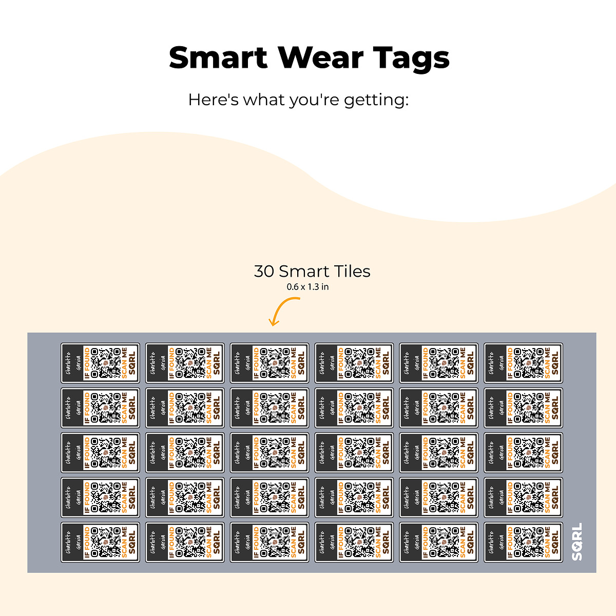Smart Wear+ Kit label layout