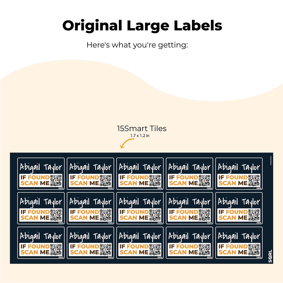 Smart Tiles Kit label layout